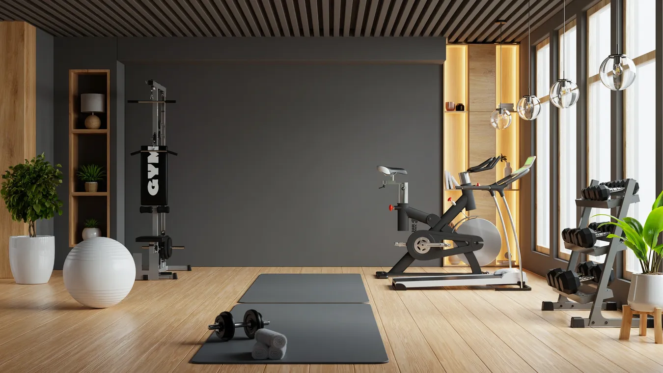 Modern gym interior